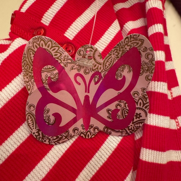 SELF ESTEEM XL RED AND WHITE QUARTER TEE - Picture 6 of 7